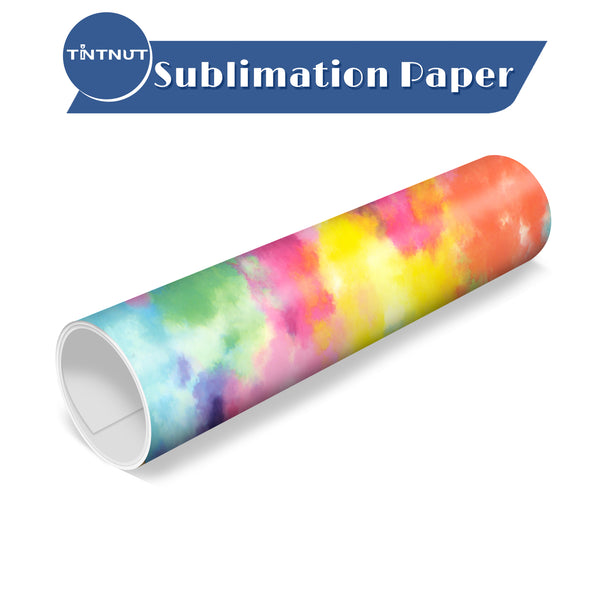 Tintnut Watercolor Clouds Sublimation Transfer Paper,Various Colors Sublimation Transfer Sheets Compatible with ALL Machine and Easy to use Transfer.
