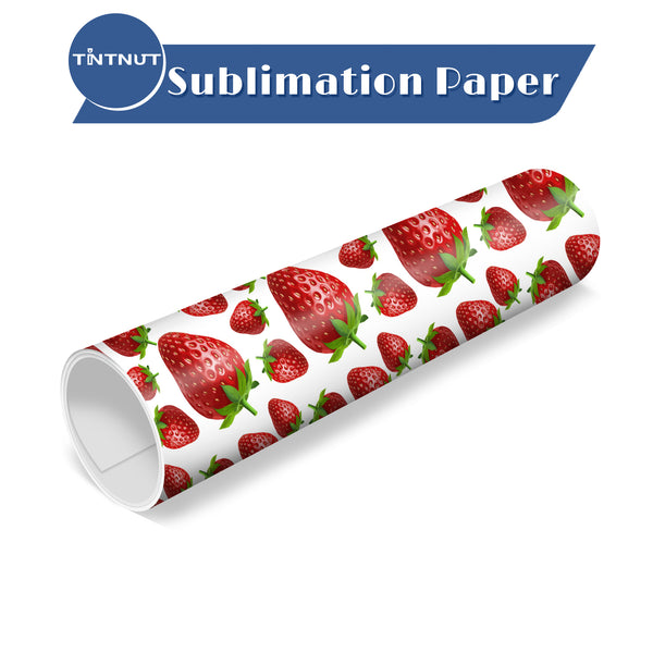 Tintnut Strawberry Sublimation Pattern Transfer Paper,Sublimation Transfer Sheets Compatible with ALL Machine and Easy to use Transfer.
