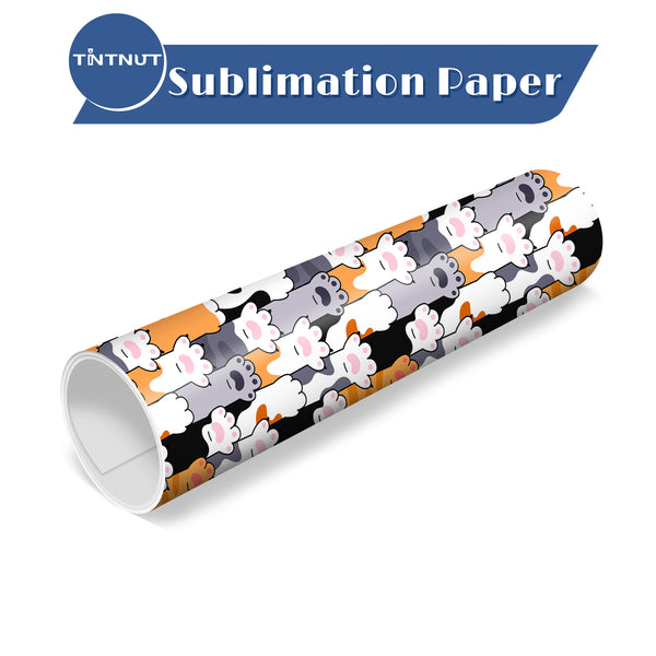Tintnut Lovely Color Cat Pattern Sublimation Transfer Paper,Sublimation Ink Transfer Sheets Compatible with ALL Machine and Easy to use Weed.