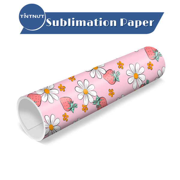 Tintnut Strawberry Sublimation Pattern Transfer Paper,Sublimation Ink Transfer Sheets Compatible with Cricut for DIY Mugs,T-Shirts and Easy to use Transfer.
