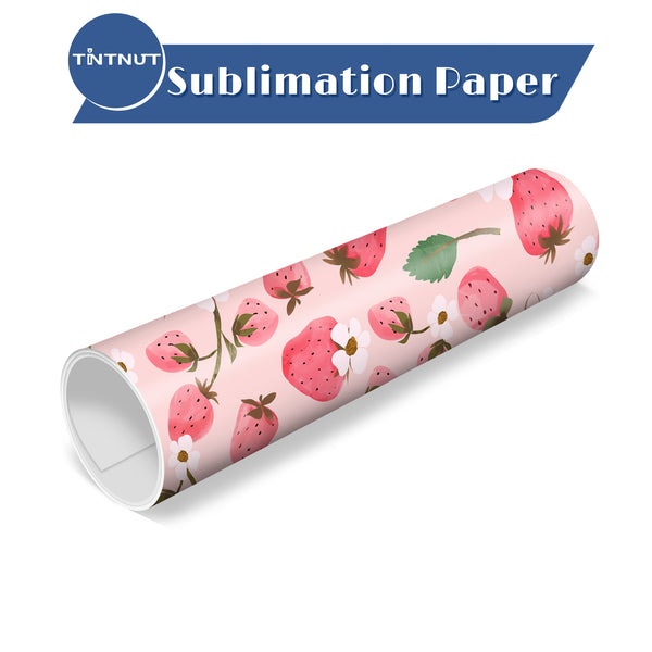 Tintnut Strawberry Sublimation Pattern Transfer Paper,Sublimation Ink Transfer Sheets Compatible with Cricut for DIY Mugs,T-Shirts and Easy to use Weed.