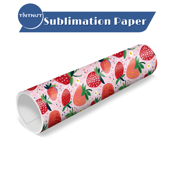 Tintnut Strawberry Sublimation Pattern Transfer Paper,Sublimation Transfer Sheets Compatible with Cricut for DIY Mugs,T-Shirts and Easy to use Transfer.