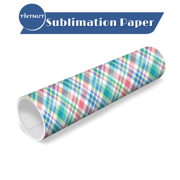 Tintnut Colored Plaid Sublimation Pattern Transfer Paper,Plaid Sublimation Transfer Sheets Compatible with ALL Machine and Easy to use Transfer.