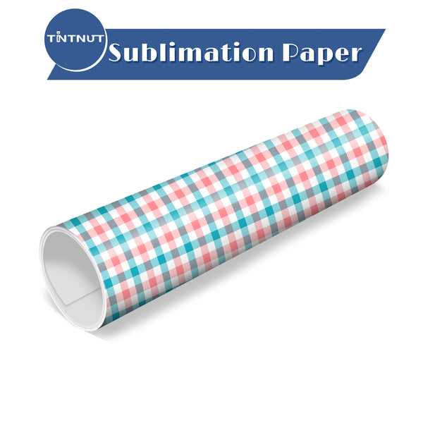 Tintnut Plaid Pattern Sublimation Transfer Paper,Colored Plaid Sublimation Transfer Sheets Compatible with ALL Machine and Easy to use Transfer.