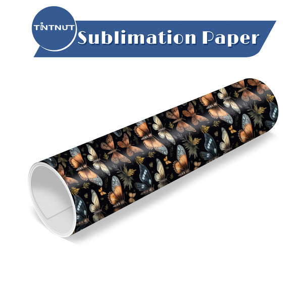 Tintnut Butterfly Pattern Sublimation Transfer Paper,Colorful Butterflies Sublimation Transfer Sheets Compatible with ALL Machine and Easy to use Transfer.