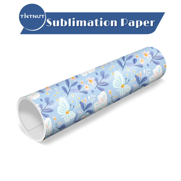 Tintnut Butterfly Pattern Sublimation Ink Transfer Sheets,Colorful Butterflies Sublimation Transfer Paper Compatible with ALL Machine and Easy to use Transfer.