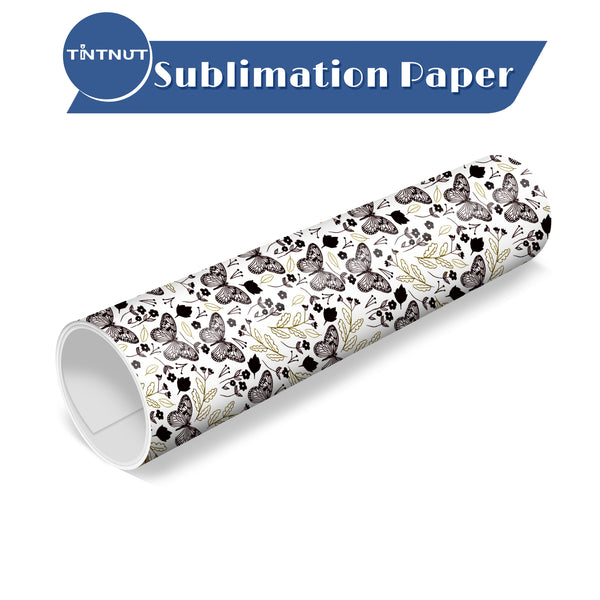 Tintnut Butterfly Pattern Sublimation Transfer Paper,Colorful Butterflies Sublimation Transfer Sheets Compatible with Cricut for DIY Mugs,T-Shirts and Easy to use Weed.