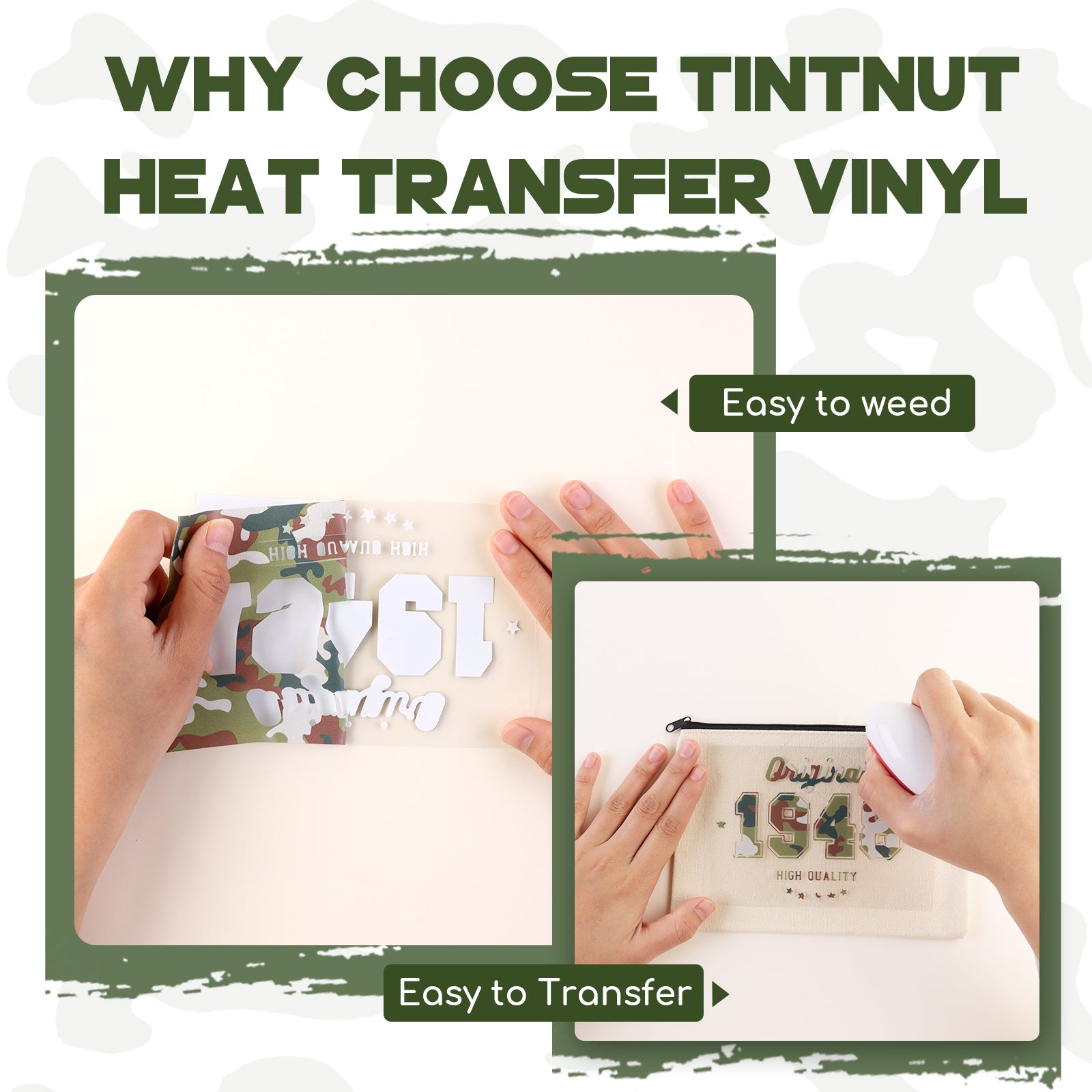 Tintnut HTV Vinyl - 16 Sheets 12 X 10inches Heat Transfer Vinyl Nude Vinyl  Bundle Brown HTV Iron On Vinyl for T-Shirts DIY Compatible with Cricut Or