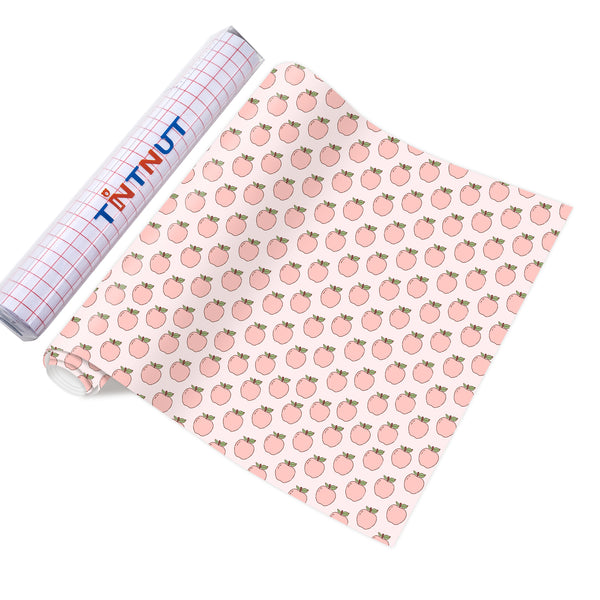 Tintnut Teachers' Day Pink Apples Heat Parmanet Vinyl Adhesive Vinyl Sheets Self Sticker Water Proofing Vinyl