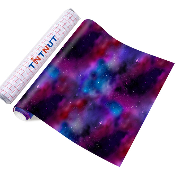 Tintnut Galaxy Permanent Vinyl  Galaxy Adhesive Vinyl Sheets, Watercolor Self Sticker Water Proofing Vinyl