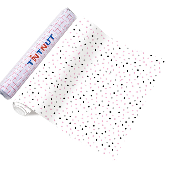 Tintnut Cow Patterned Permanent Vinyl,Cow Permanent Adhesive Vinyl for Decor Sticker,Self Sticker Water Proofing Vinyl