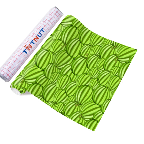 Tintnut Watermelon Permanent Vinyl,Summer Permanent Vinyl for Cutting Machine,Waterproof Vinyl for Home Decor Self Sticker