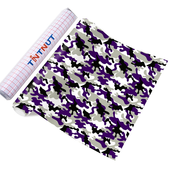 Tintnut Army Style Permanent Vinyl，Patterned Adhesive Vinyl  Compatible with Cricut Machine,Self Sticker Water proofing Vinyl