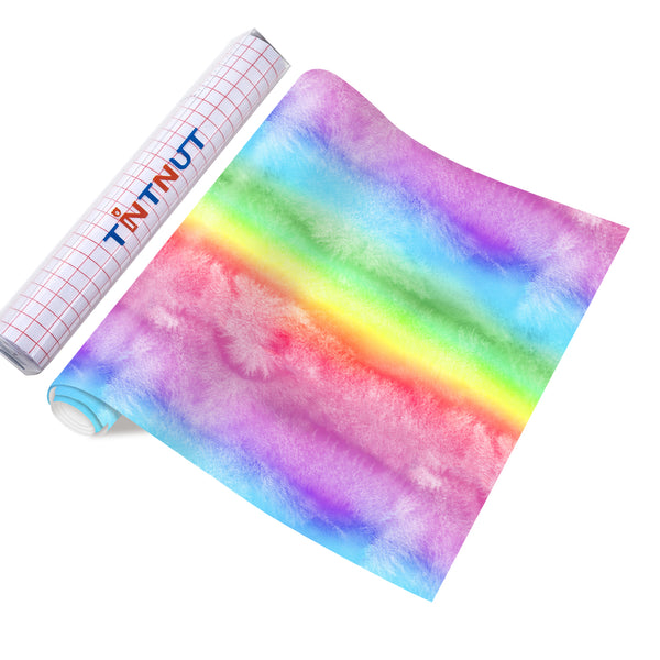 Tintnut Watercolor Permanent Vinyl,Color Gradient Permanent Adhesive Vinyl for Cutting Machine,Waterproof Vinyl for Home Decor Self Sticker