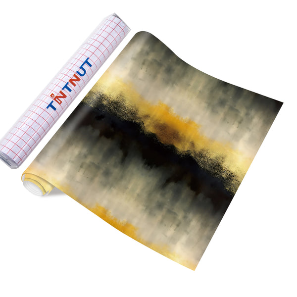 Tintnut Watercolor Permanent Adhesive Vinyl,Ink Color Gradient Permanent Vinyl for Cutting Machine,Waterproof Vinyl for Home Decor Self Sticker