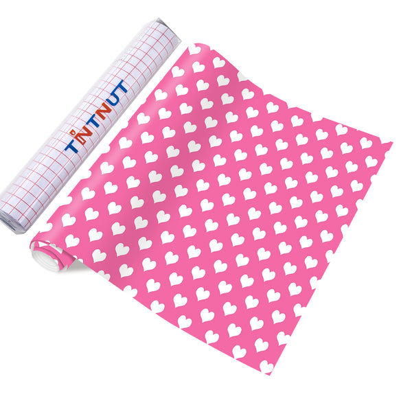 Tintnut Plaid Pattern Permanent Vinyl,Permanent Adhesive Vinyl for Cutting Machine,Self Sticker Water proofing Vinyl
