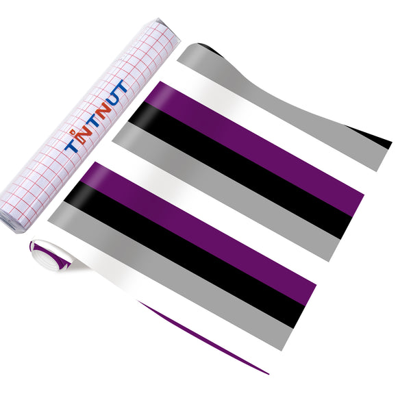 Tintnut Colorful Gay Patterned Permanent Vinyl,Multicolor Gay Permanent Adhesive Vinyl Perfect Suited All Machine