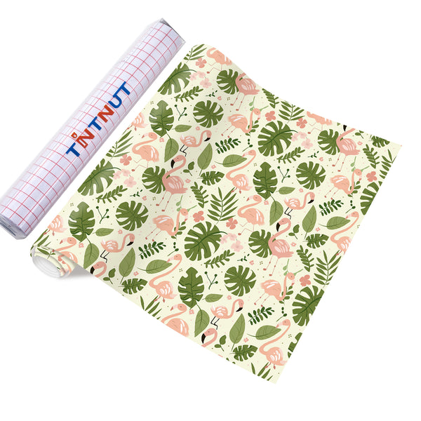 Tintnut Animals Patterned Permanent Vinyl,Forest Animals Permanent Adhesive Vinyl for Cutting Machine,Self Sticker Water proofing Vinyl