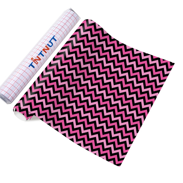Tintnut Black Pink Permanent Vinyl,Pink Premanent Adhesive Vinyl,Pink Ribbon for Cutting Machine