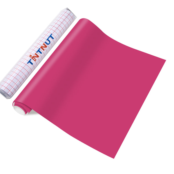 Tintnut Pink Permanent Vinyl Deep Pink Adhesive Vinyl Sheets Pink Self Sticker Water Proofing Vinyl