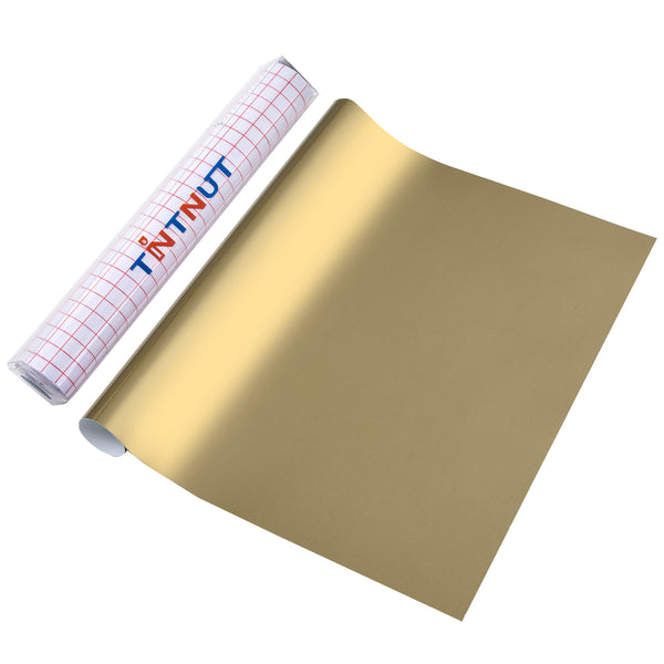 Tintnut Colorful Soft Metal Permanent Vinyl,Multicolored Permanent Adhesive Vinyl for Cutting Machine,Waterproof Material for DIY