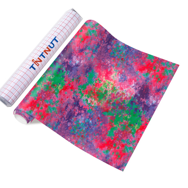 Tintnut Watercolor Adhesive Vinyl, Splash Permanent Vinyl, Pattern Adhesive Vinyl, Permanent Outdoor Vinyl for Decor Sticker, Self Sticker Water proofing Vinyl