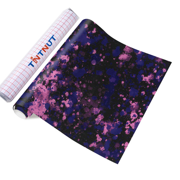 Tintnut Splash Permanent Vinyl, Watercolor Adhesive Vinyl, Pattern Permanent Vinyl, Permanent Outdoor Vinyl for Decor Sticker, Self Sticker Water proofing Vinyl