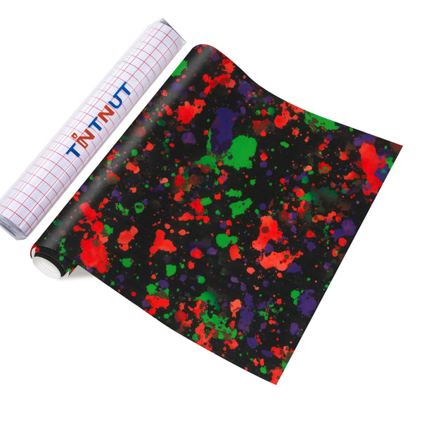 Tintnut Splash Permanent Vinyl, Watercolor Adhesive Vinyl, Permanent Outdoor Vinyl for Decor Sticker, Self Sticker Water proofing Vinyl