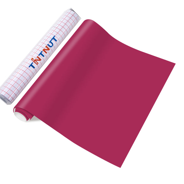 Tintnut Pink Permanent Vinyl Deep Ruby Adhesive Vinyl Sheets Pink Self Sticker Water Proofing Vinyl