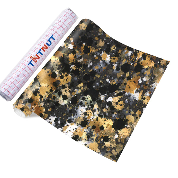 Tintnut Splash Permanent Vinyl, Watercolor Adhesive Vinyl, Pattern Permanent Vinyl, Permanent Outdoor Vinyl for Decor Sticker, Water proofing Vinyl