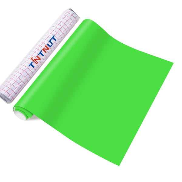 Tintnut Green Permanent Vinyl Lime Green Adhesive Vinyl Sheets Self Sticker Water Proofing Vinyl