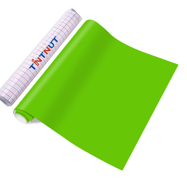 Tintnut Green Permanent Vinyl Lawn Green Adhesive Vinyl Sheets Self Sticker Water ProofingVinyl