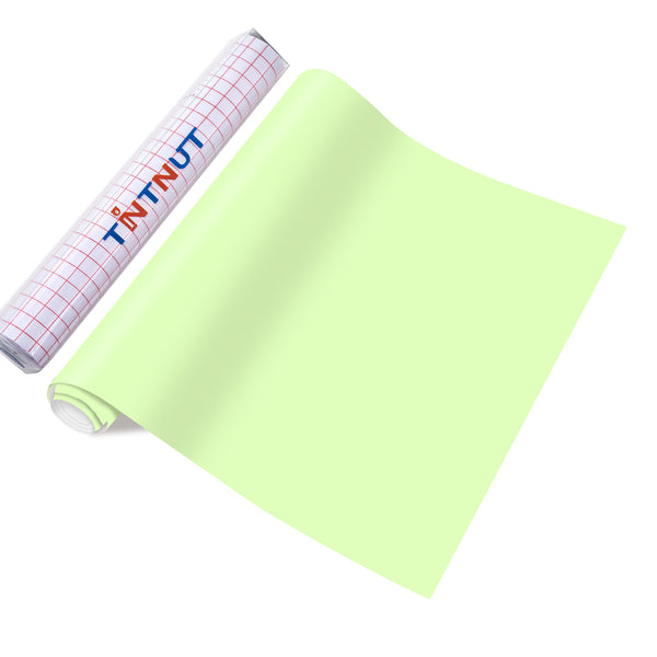 Tintnut Plaid Green Permanent Vinyl Spring Green Adhesive Vinyl Sheet Solid Color Self Sticker Waterproof Vinyl