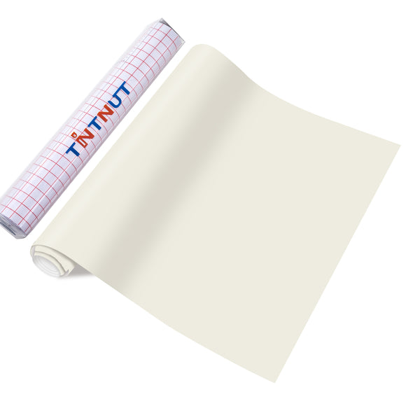 Tintnut Boho Permanent Vinyl Ivory Adhesive Vinyl Sheets White Self Sticker Water proofing Vinyl