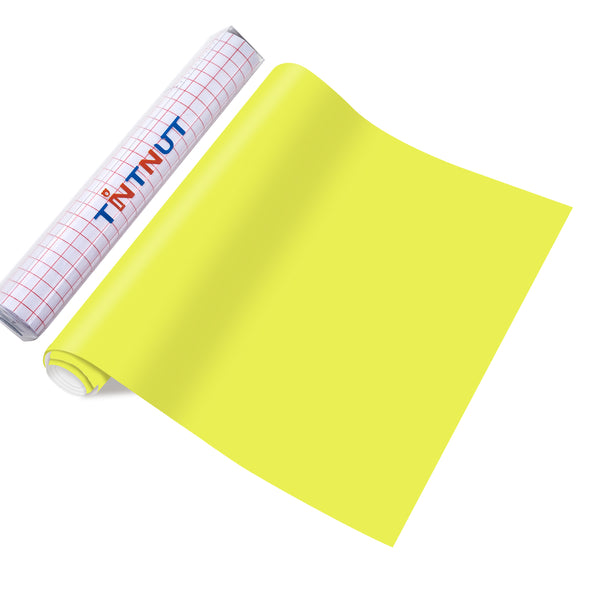 Tintnut Boho Permanent Vinyl Pastel Yellow Adhesive Vinyl Sheets Yellow Self Sticker Water proofing Vinyl
