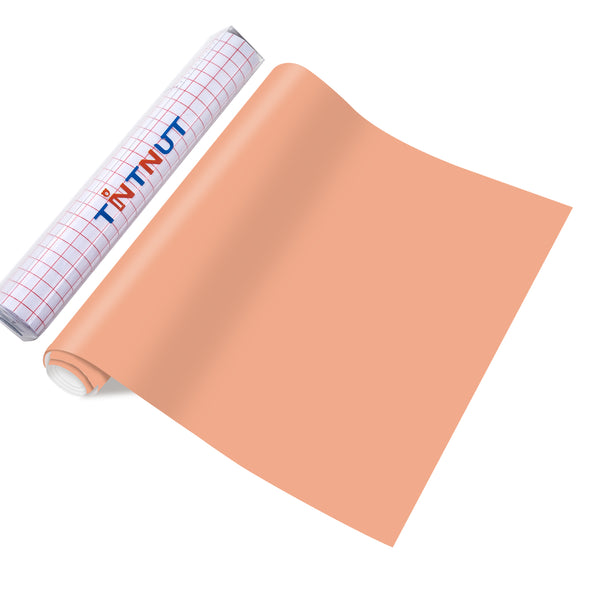 Tintnut Boho Permanent Vinyl Peachy Pink Adhesive Vinyl Sheets Pink Self Sticker Waterproof Vinyl