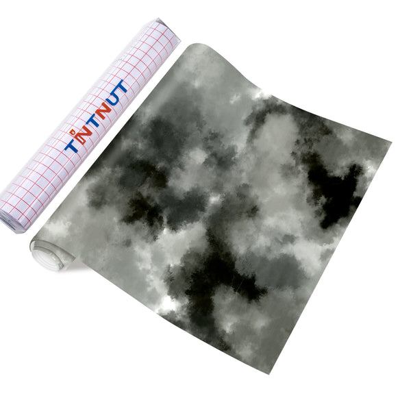 Tintnut Colorful Clouds Patterned Permanent Vinyl,Clouds patterned Permanent Adhesive Vinyl Compatible with Cricut Machine,Self Sticker Water proofing Vinyl