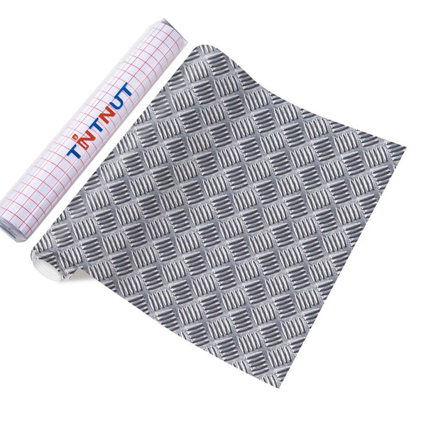 Tintnut Grey Permanent Vinyl, Metal Plate Adhesive Vinyl Permanent Outdoor Vinyl for Decor Sticker, Self Sticker Water proofing Vinyl