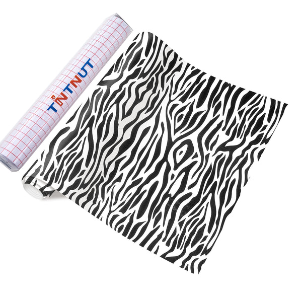 Tintnut Leopard Pattern Permanent Vinyl Zebra Adhesive Vinyl Sheets Animal Printed Self Sticker Water proofing Vinyl