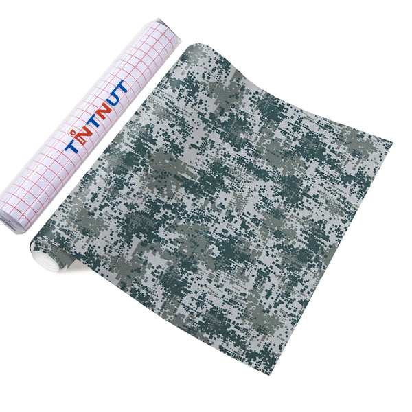 Tintnut Camo Patterned Permanent Adhesive Vinyl, Camo Patterned Permanent Vinyl for Decor Sticker, Self Sticker Water proofing Vinyl