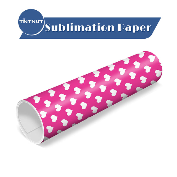 Tintnut Pink Plaid Pattern Sublimation Transfer Paper,Love Grid Sublimation Transfer Sheets Compatible with ALL Machine and Easy to use Transfer.