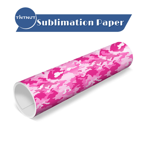 Tintnut Pink Plaid Pattern Sublimation Transfer Paper,Pink Sublimation Transfer Sheets Compatible with ALL Machine and Easy to use Weed.