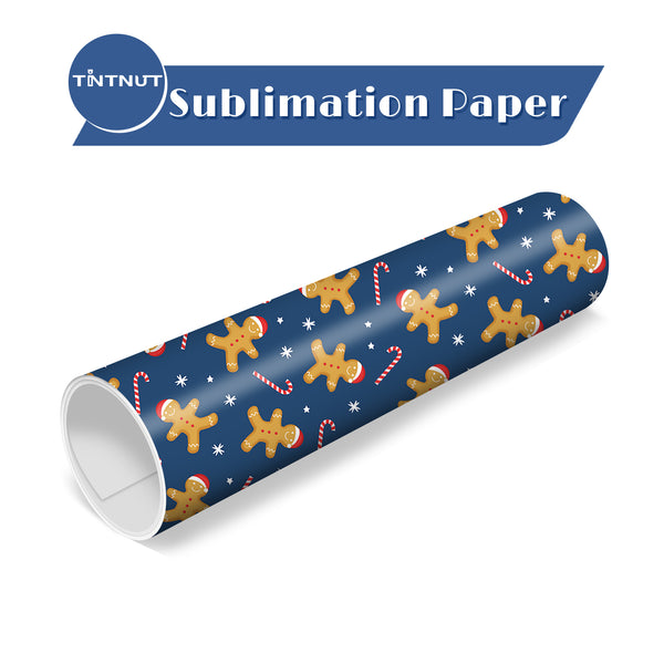 Tintnut Chrismas Sublimation Ink Transfer Sheets，Chrismas Cookies Pattern Sublimation Transfer Paper Compatible with Cricut for DIY Mugs,T-Shirts and Easy to use Weed.