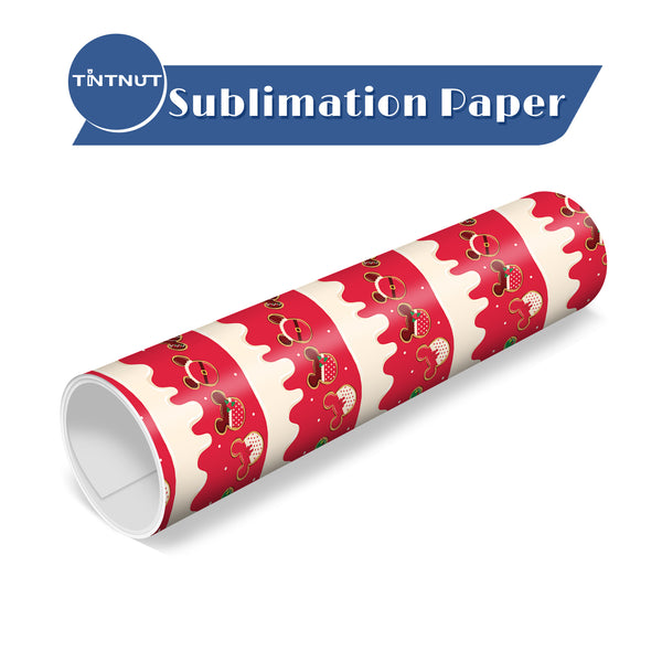 Tintnut Chrismas Sublimation Transfer Paper，Cookies Pattern Sublimation Ink Transfer Sheets Compatible with Cricut for DIY Mugs,T-Shirts and Easy to use Transfer.