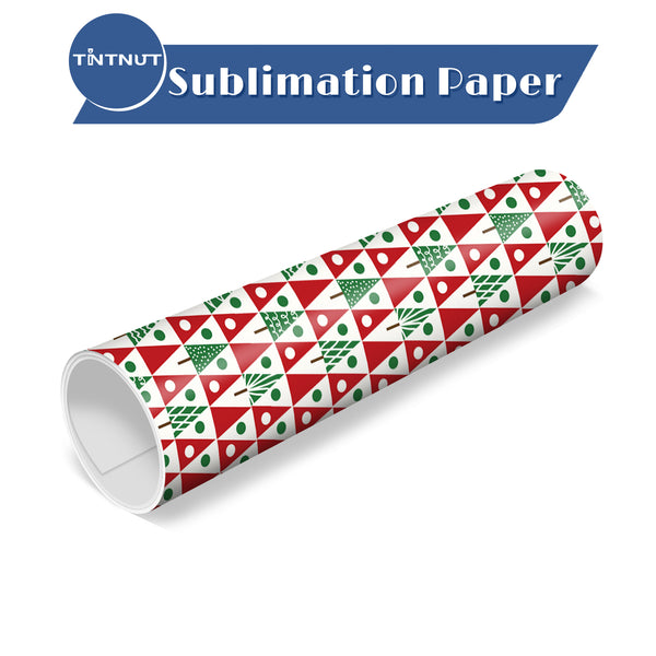 Tintnut Christmas Sublimation Transfer Paper,Rainbow Pattern Sublimation Transfer Sheets Compatible with Cricut for DIY Mugs,T-Shirts and Easy to use Transfer.