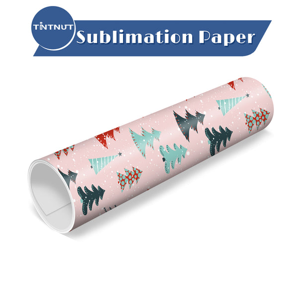 Tintnut Christmas Sublimation Ink Transfer Sheets,Rainbow Pattern Sublimation Transfer Paper Compatible with ALL Machine and Easy to use Weed.