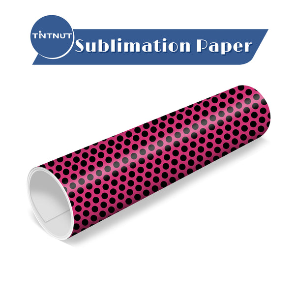 Tintnut Black Pink Ribbon Sublimation Transfer Paper,Ribbon Pattern Sublimation Transfer Sheets Compatible with Cricut for DIY Mugs,T-Shirts and Easy to use Transfer.