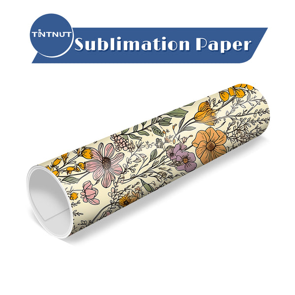 Tintnut Fall Sublimation Pattern Transfer Paper,Sublimation Ink Transfer Sheets Compatible with ALL Machine and Easy to use Transfer.