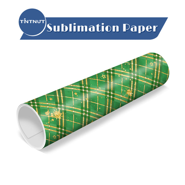 Tintnut Four-leaf Clover Sublimation Transfer Paper,Four-leaf Patterned Sublimation Transfer Sheets Compatible with ALL Machine and Easy to use Weed