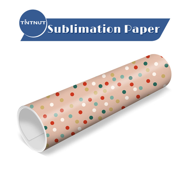 Tintnut Christmas Sublimation Ink Transfer Sheets,Pink Christmas Sublimation Pattern Transfer Paper Compatible with ALL Machine and Easy to use Weed.